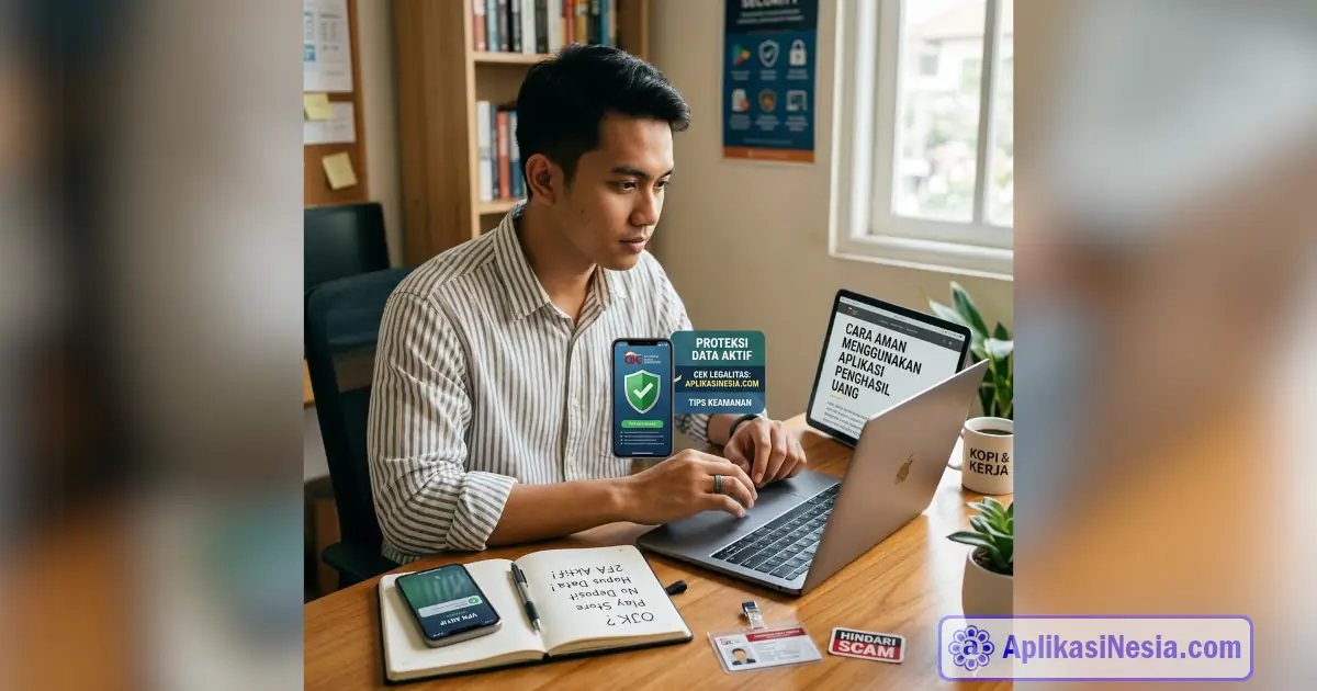 cara aman menggunakan aplikasi penghasil uang