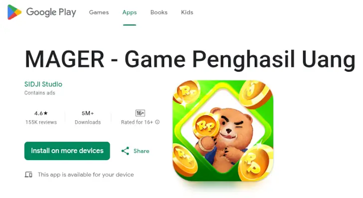 game penghasil uang MAGER