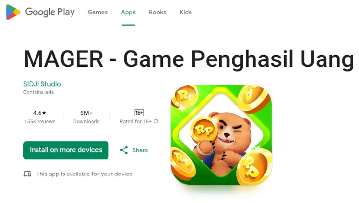 MAGER di Google Play