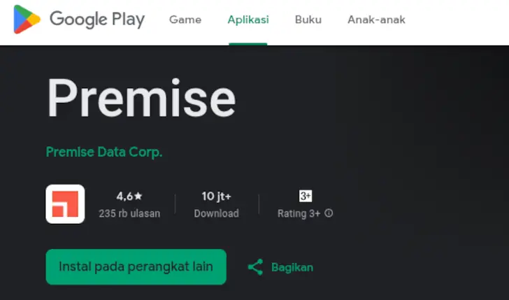 Premise di Google Play