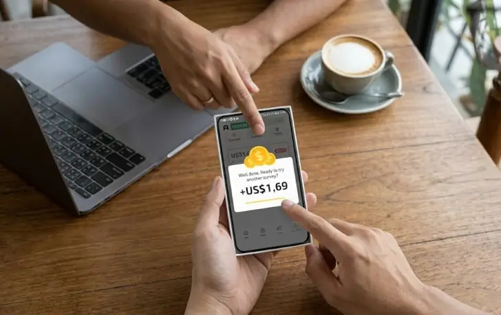 Bukti dibayar Paypal dari aplikasi survey berbayar