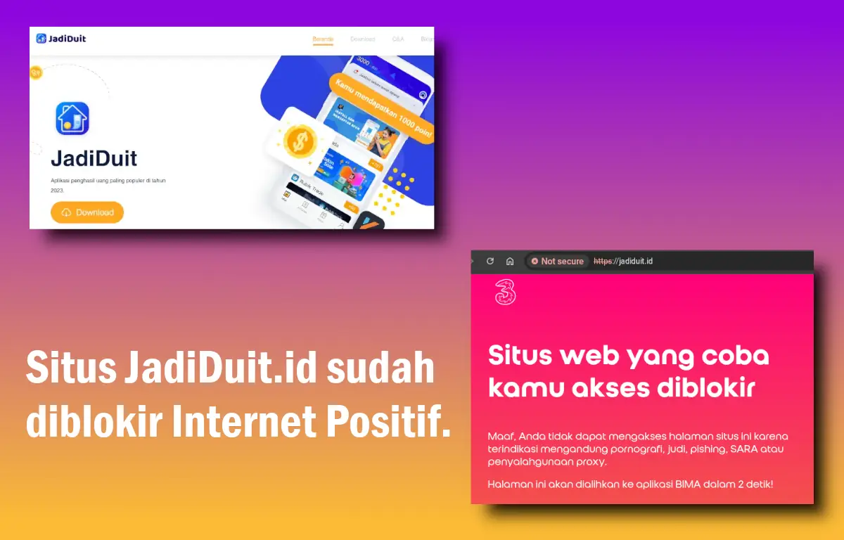 situs JadiDuit diblokir