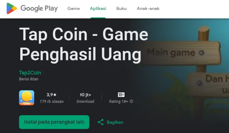Tap Coin di Google Play