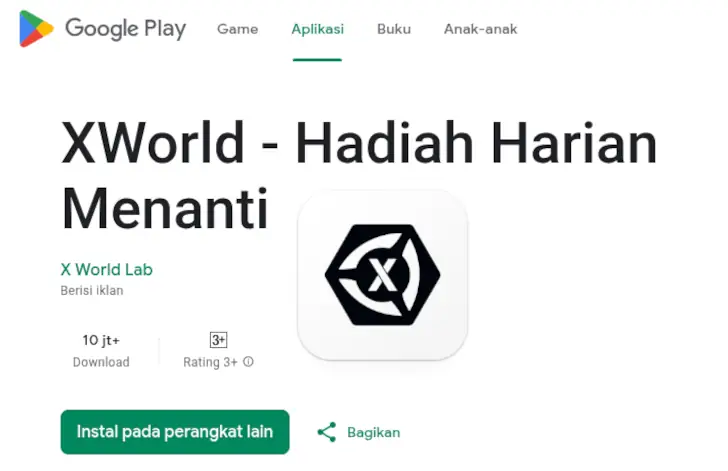 Xworld di Google Play