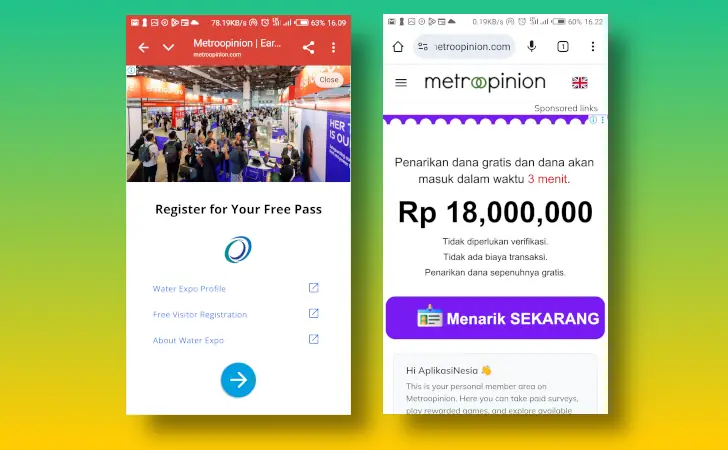banyak iklan di MetroOpinion