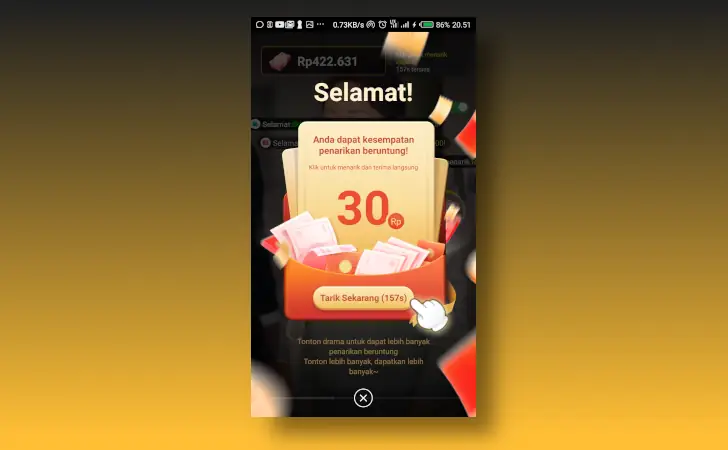 bonus bisa ditarik Gold Drama