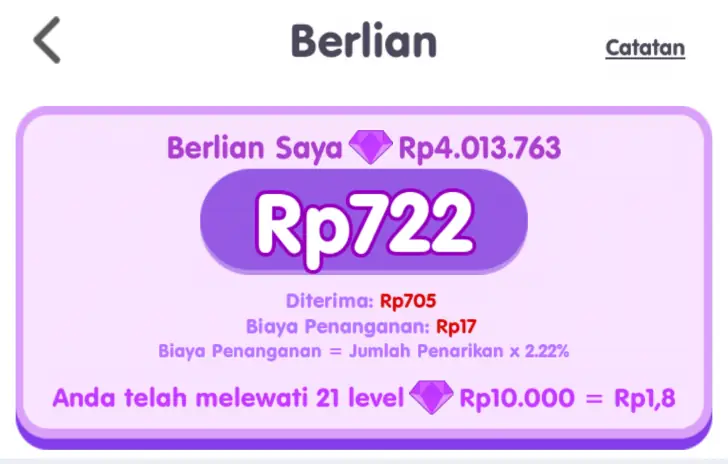 fakta penghasilan Berlian Arrow Trails