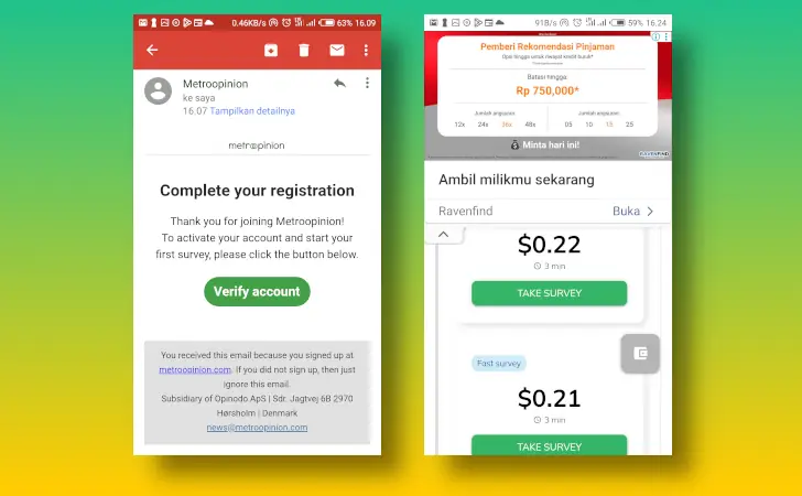 pengalaman menggunakan MetroOpinion