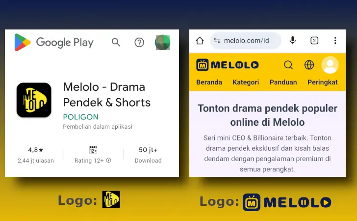 perbedaan melolo web VS melolo penghasil uang