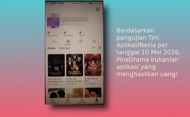 PineDrama menghasilkan uang