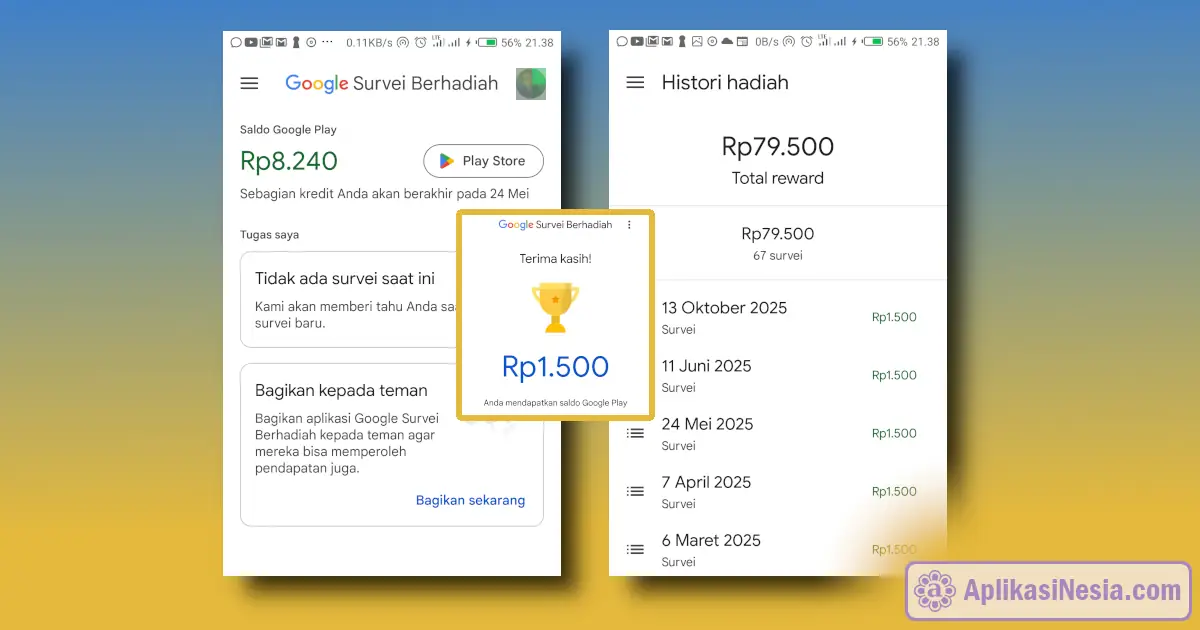 review Google Survei Berhadiah