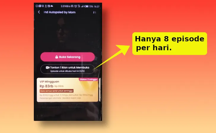 sistem poin gratis GoodShort