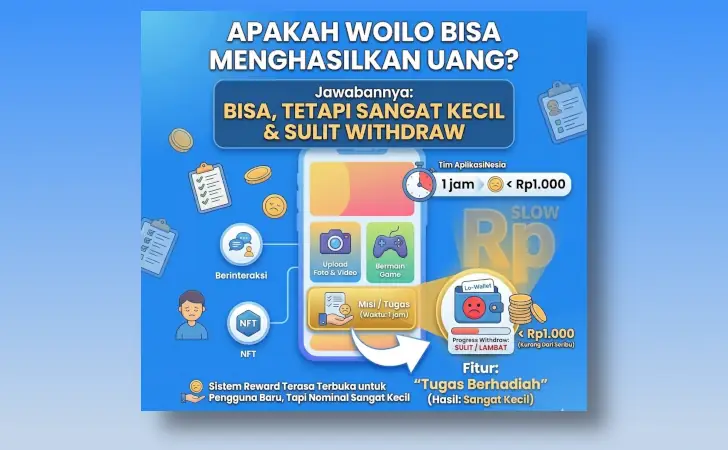 Woilo menghasilkan uang