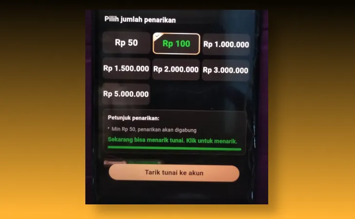 minimum penarikan MixReels