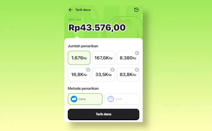 minimum penarikan PinJoy