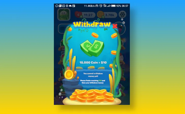 minimum penarikan Water Sort Puzzle
