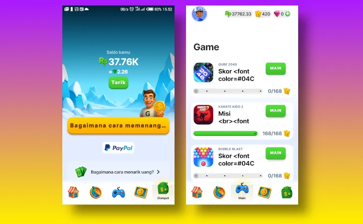 pengalaman menggunakan Gamee Prizes