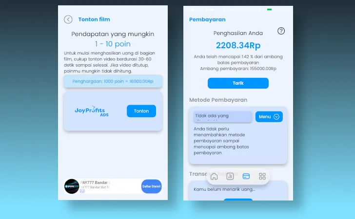 pengalaman menggunakan JoyProfits