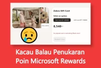 kacau balau penukaran poin Microsoft Rewards