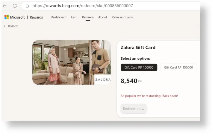penyebab penukaran poin Microsoft Rewards kacau balau